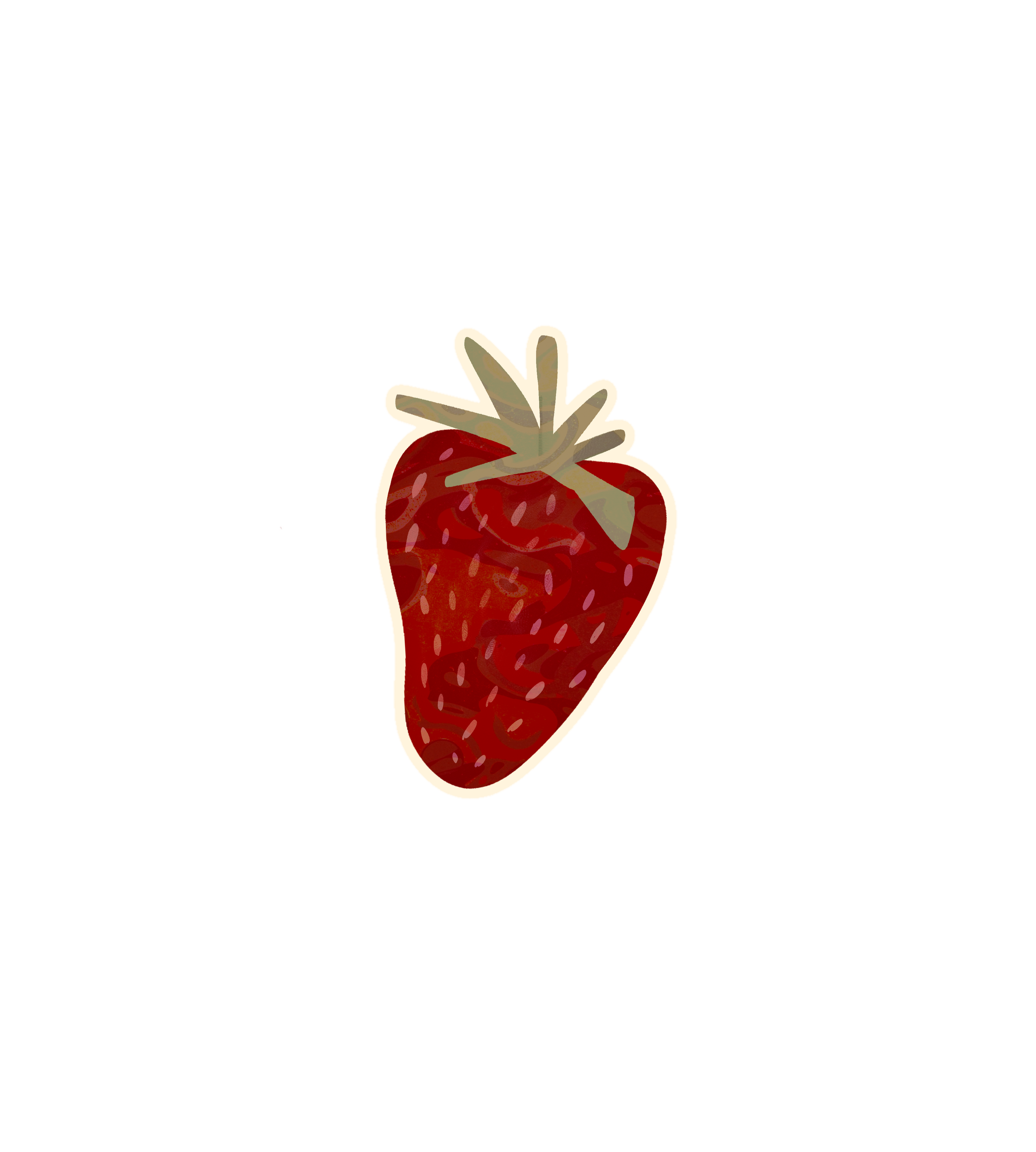 Cute Strawberry Sticker