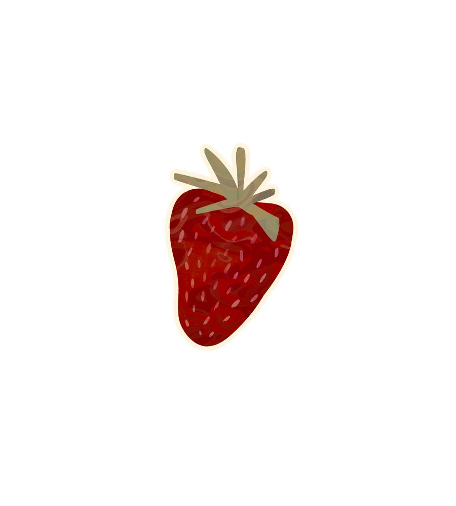 Cute Strawberry Sticker