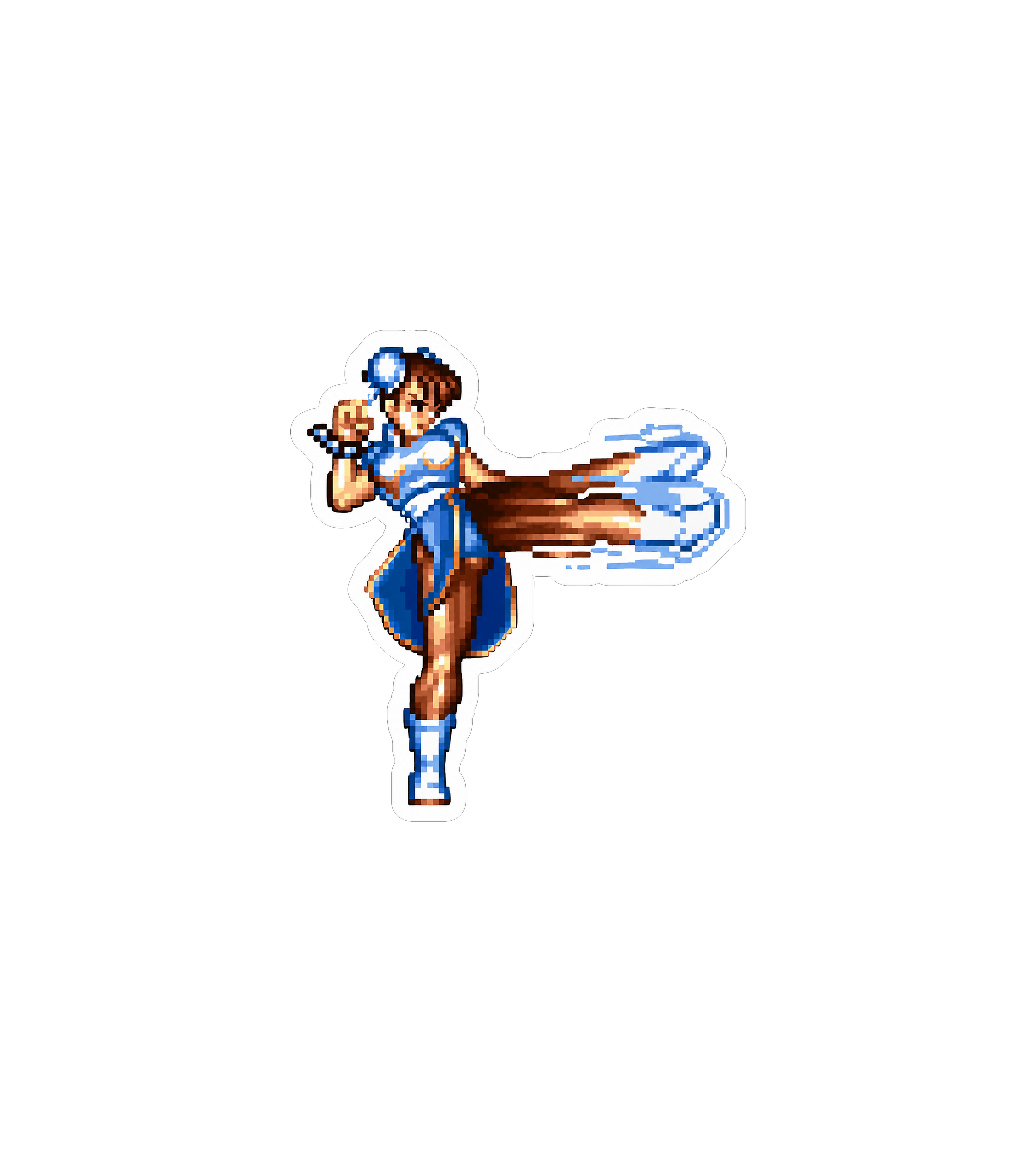 Chun-Li Street Fighter Sticker – Spinning Kick