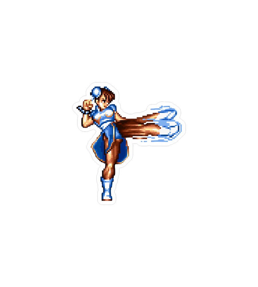 Chun-Li Street Fighter Sticker – Spinning Kick