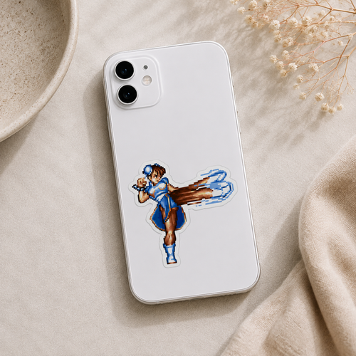 Chun-Li Street Fighter Sticker – Spinning Kick