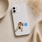 Ryu Hadouken Pixel Art Sticker