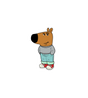 Cool Cartoon Dog Inspired Sticker