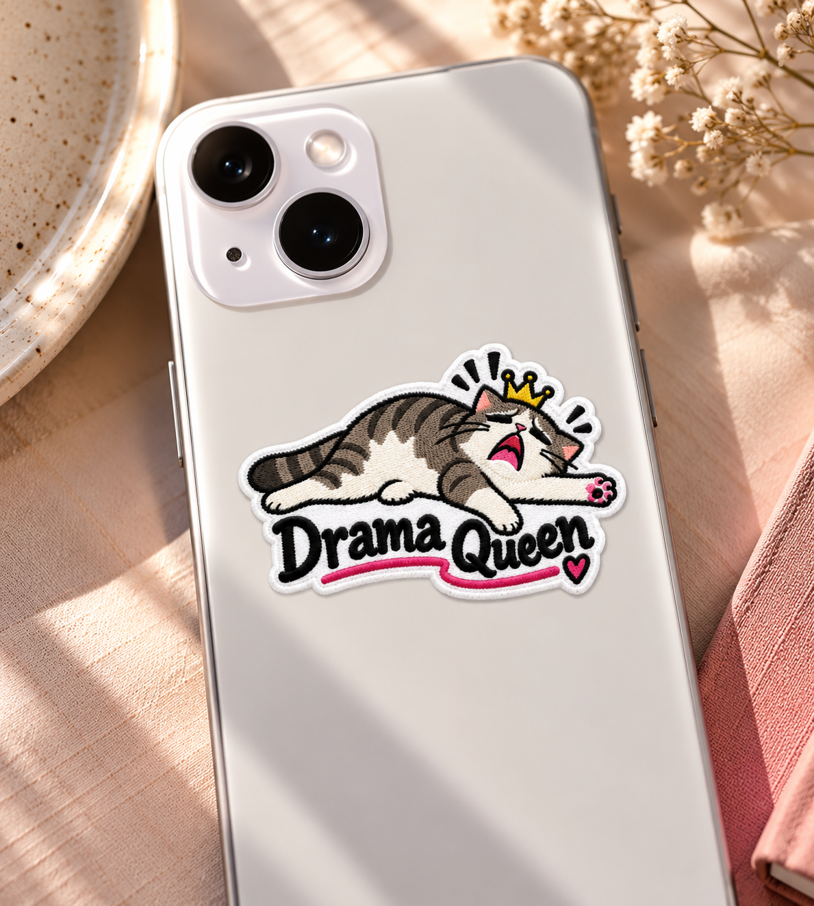 Drama Queen Cat Sticker