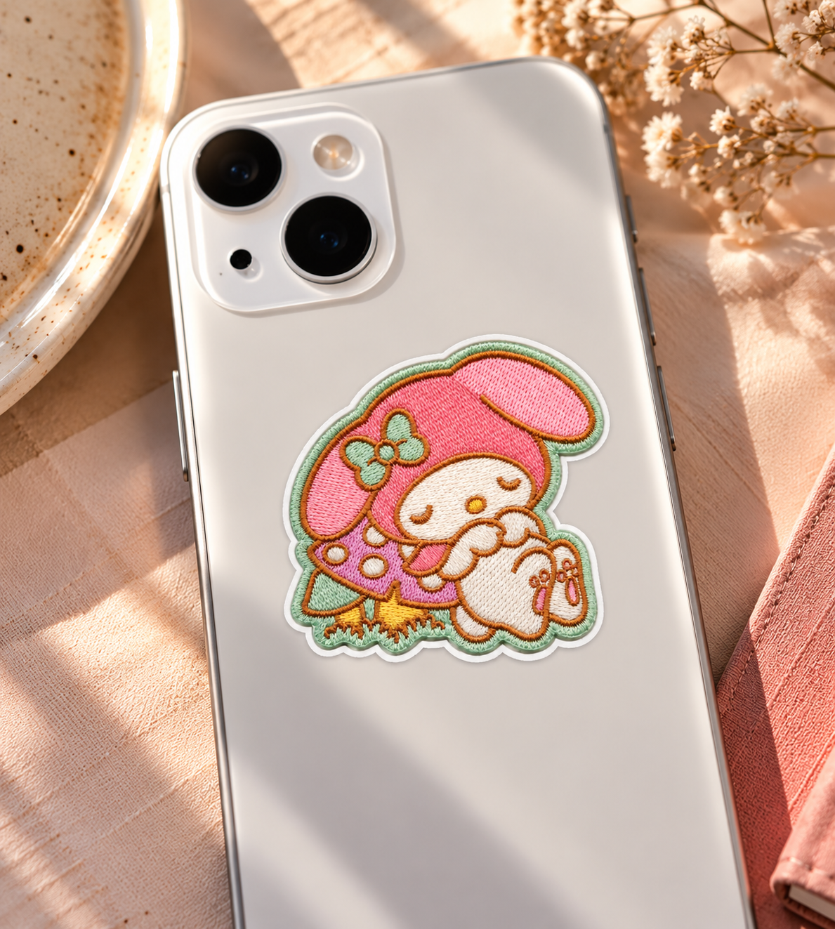 Cute Bunny Hug Sticker