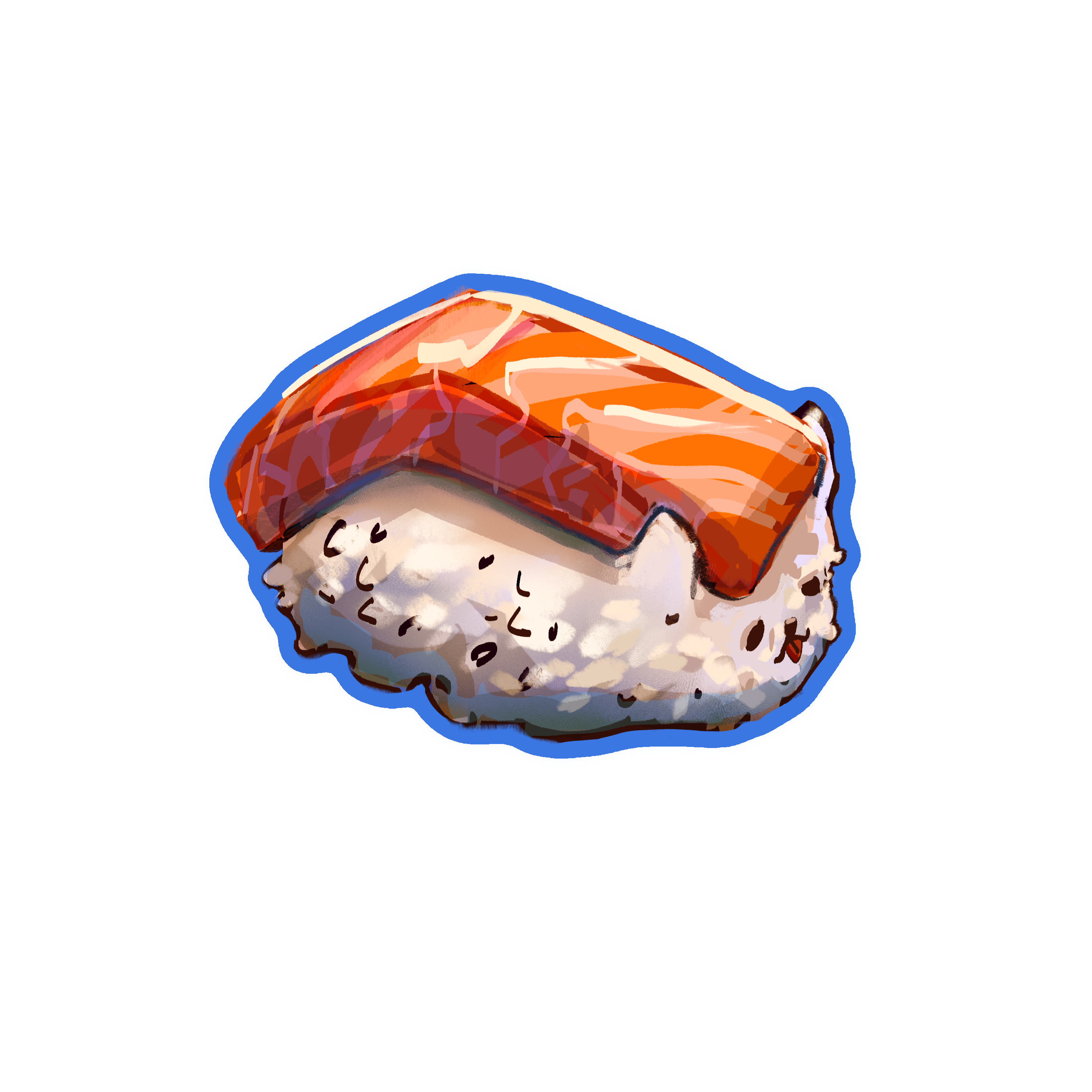 Salmon Sushi Vinyl Sticker