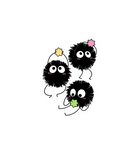 Blushing Soot Sprites Sticker