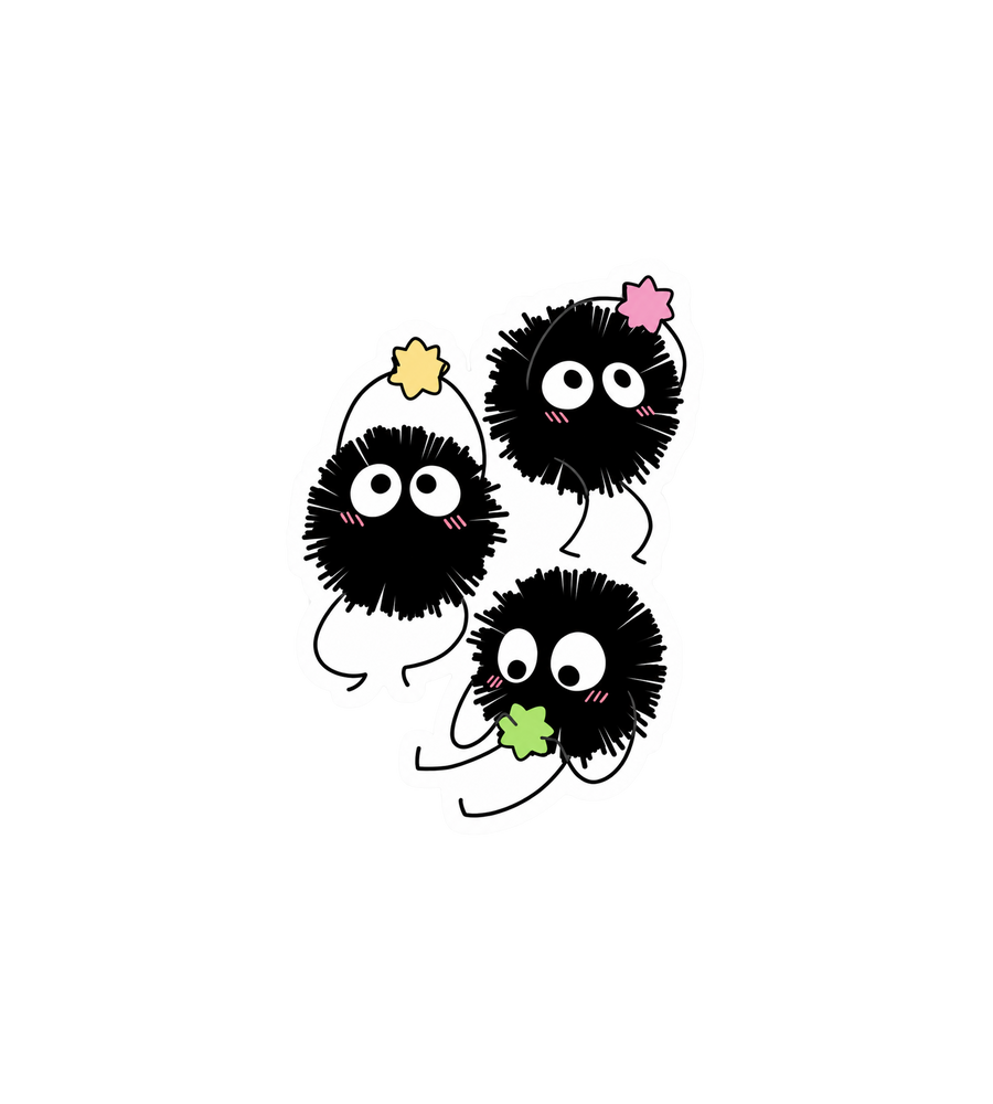 Blushing Soot Sprites Sticker