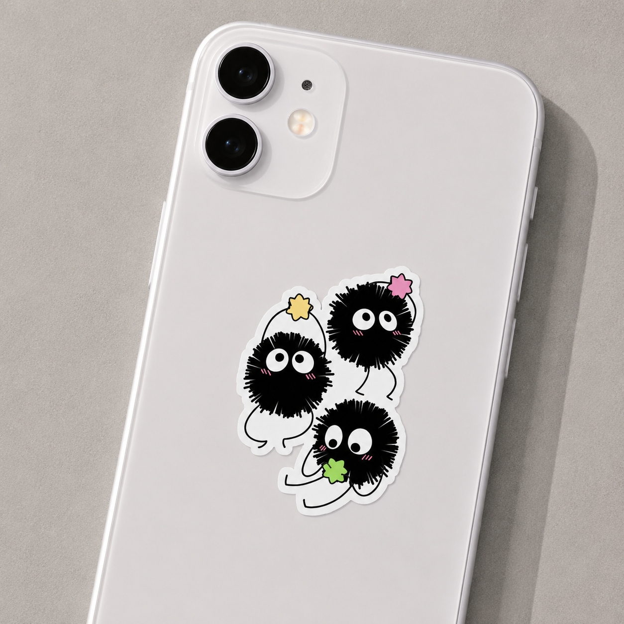 Blushing Soot Sprites Sticker