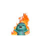 Bibble on Fire Sticker