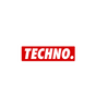 Techno Red Logo Sticker