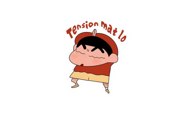 Shin Chan "Tension Mat Lo" Sticker