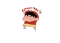 Shin Chan "Tension Mat Lo" Sticker