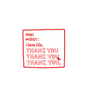 I Love Life Thank You Quote Sticker