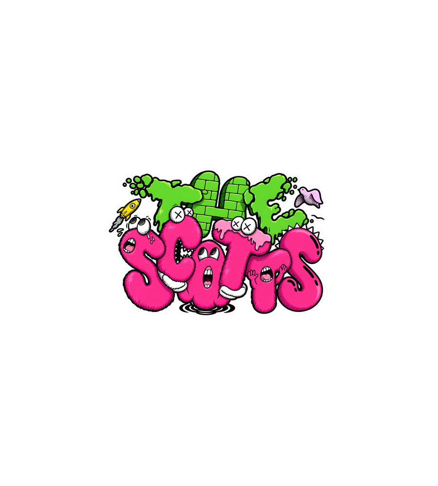 The Scotts Graffiti Sticker