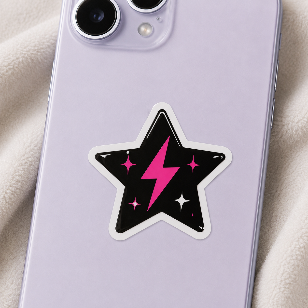 Electric Star Vinyl Sticker
