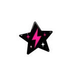 Electric Star Vinyl Sticker
