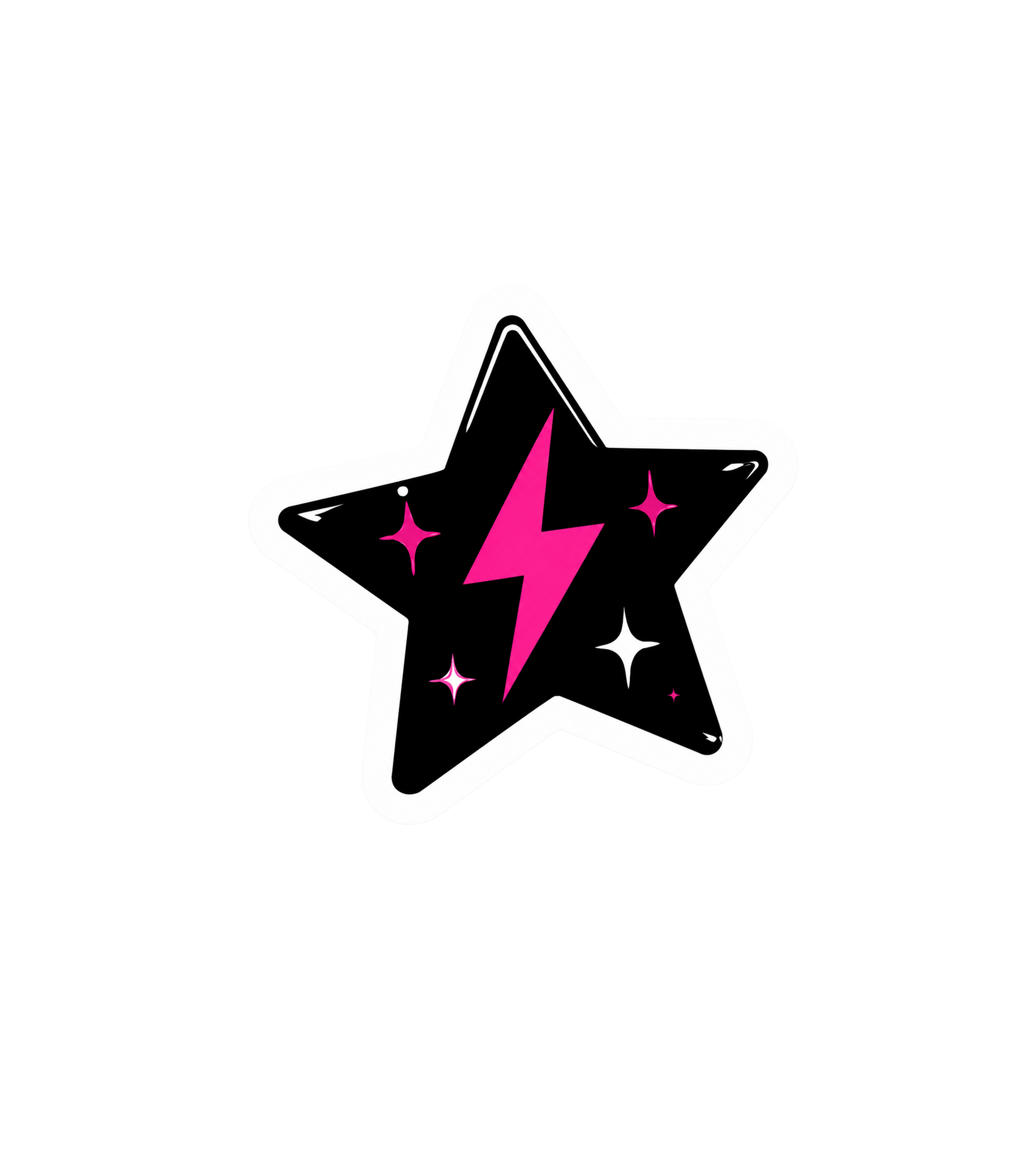 Electric Star Vinyl Sticker