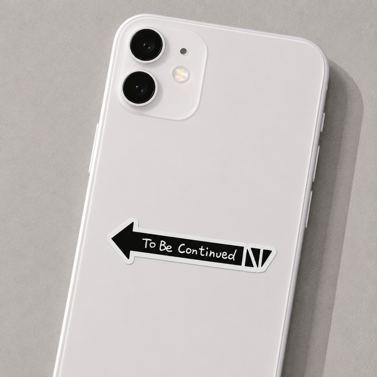 To Be Continued Arrow Sticker