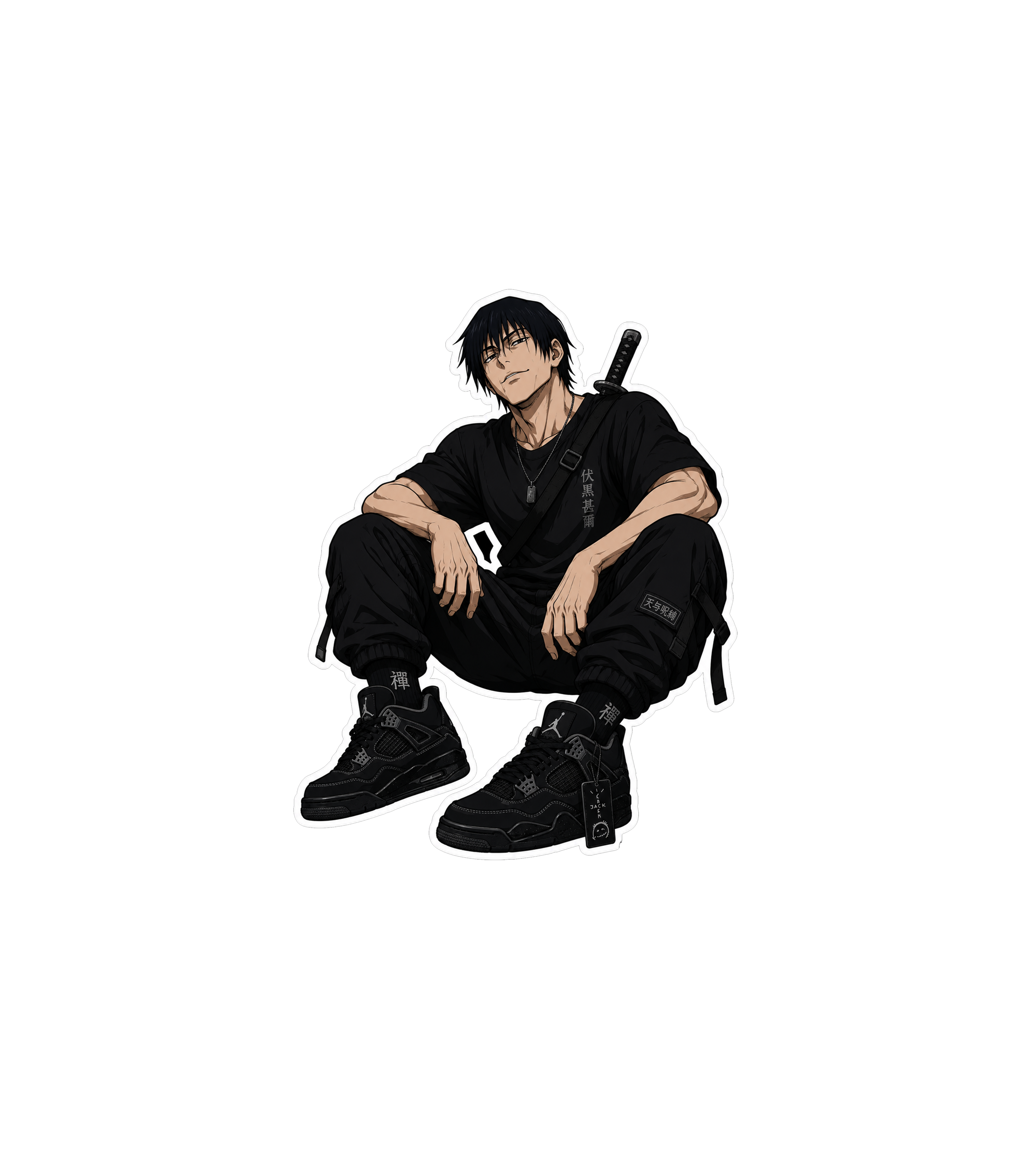 Toji Black Phantom Sneaker Sticker