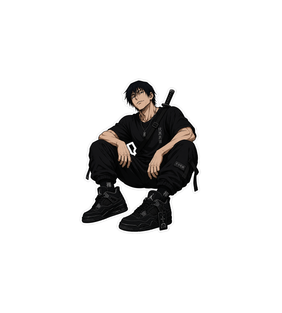 Toji Black Phantom Sneaker Sticker