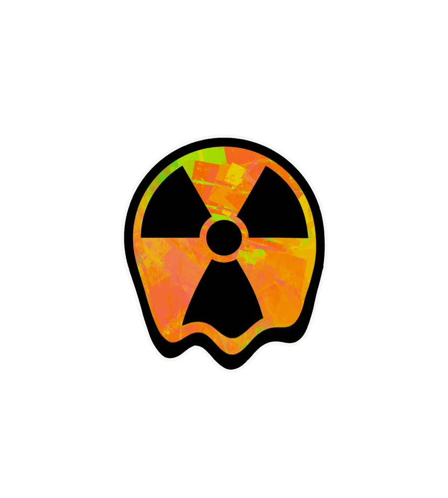 Radioactive Ghost Sticker