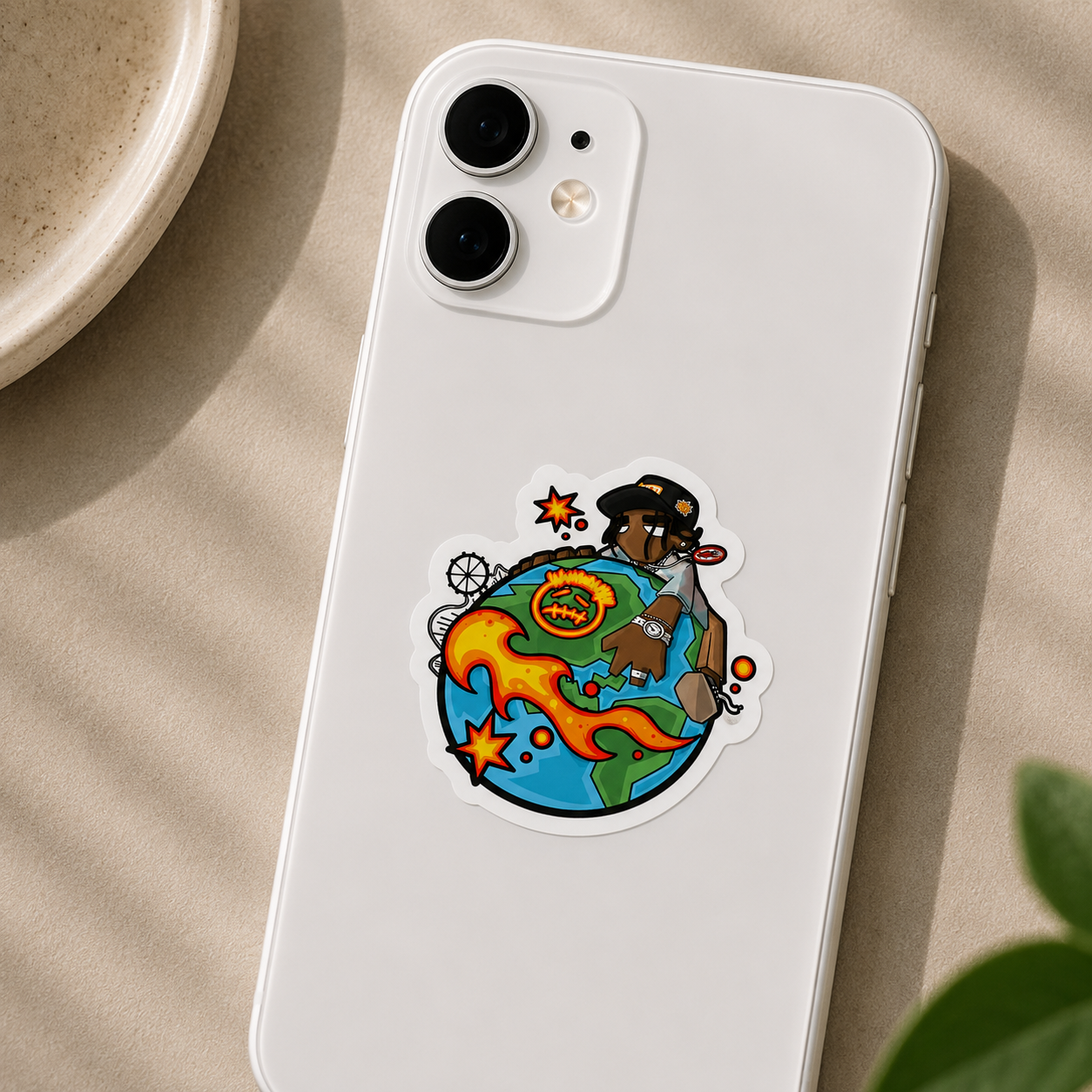 Travis Scott World Tour Cartoon Sticker