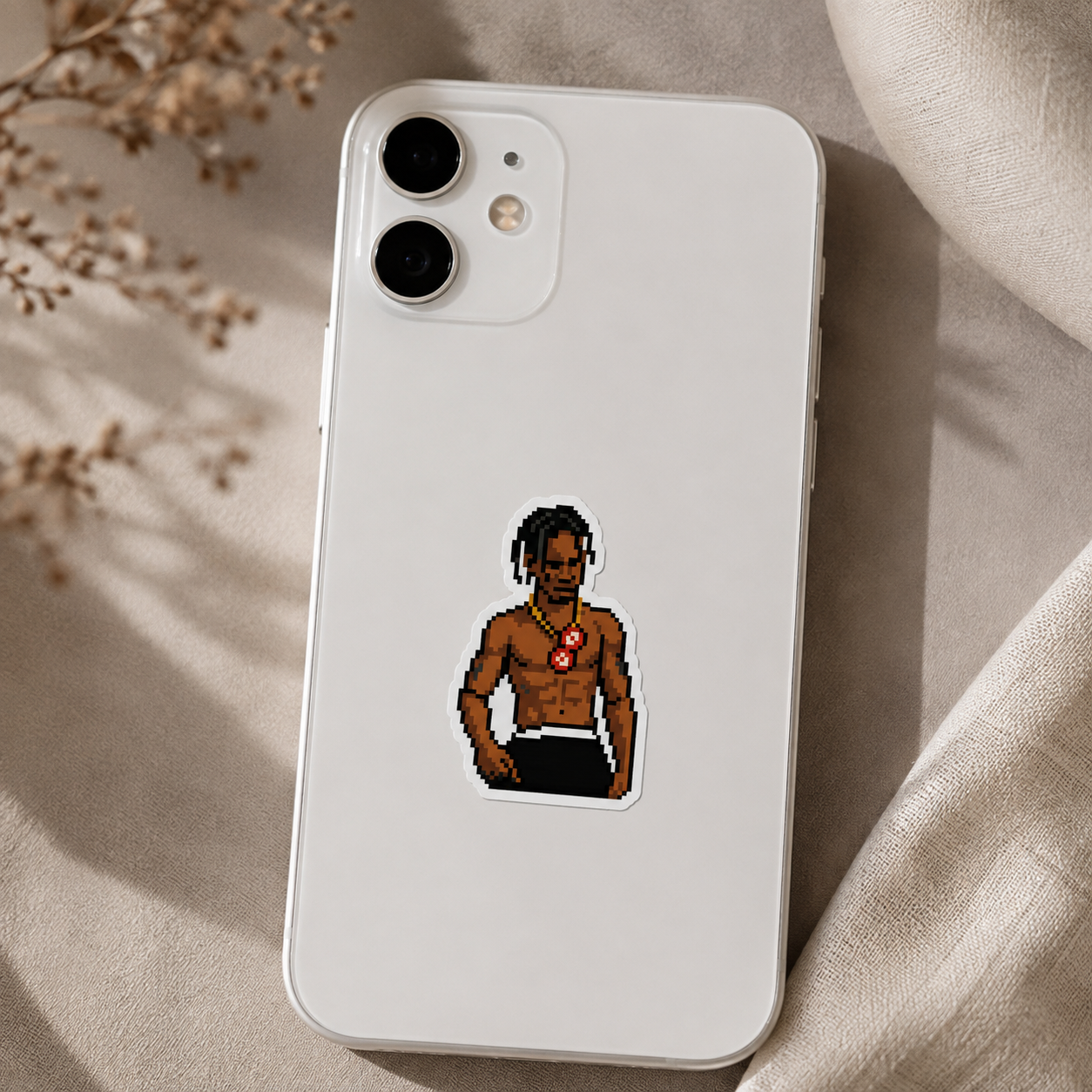 Travis Scott Rodeo Pixel Art Sticker