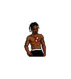 Travis Scott Rodeo Pixel Art Sticker