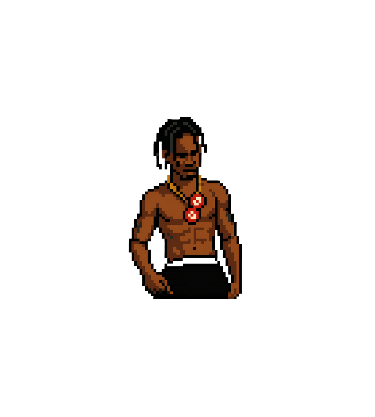 Travis Scott Rodeo Pixel Art Sticker