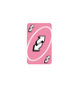 Pink UNO Reverse Card Sticker