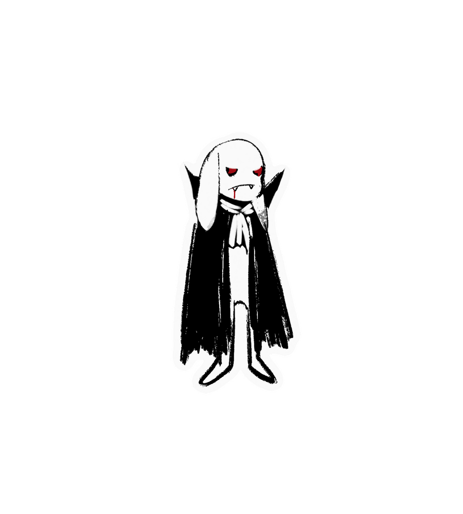 Vampire Bunny Sticker