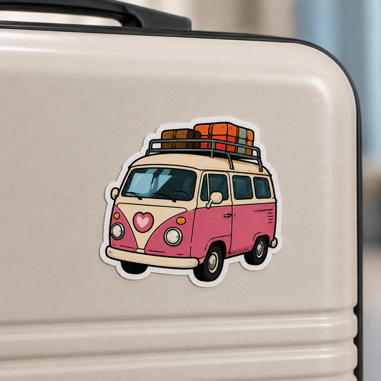 Pink Adventure Van Sticker
