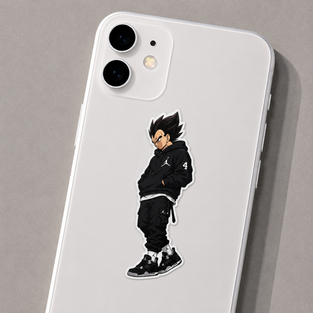 Vegeta Jordan 4 Streetwear Sticker