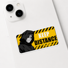 Keep Distance Warning Sticker