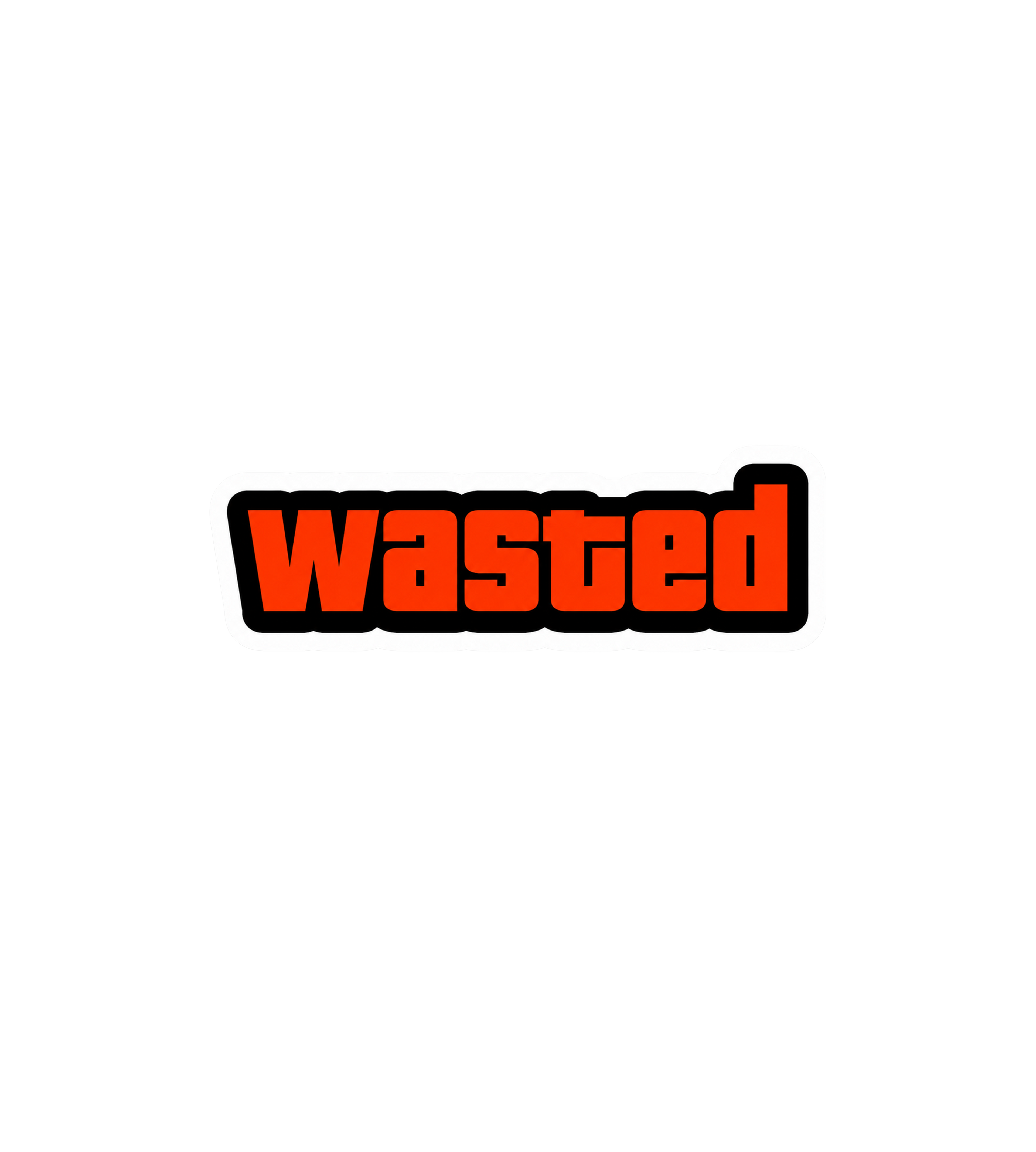 Wasted Sticker