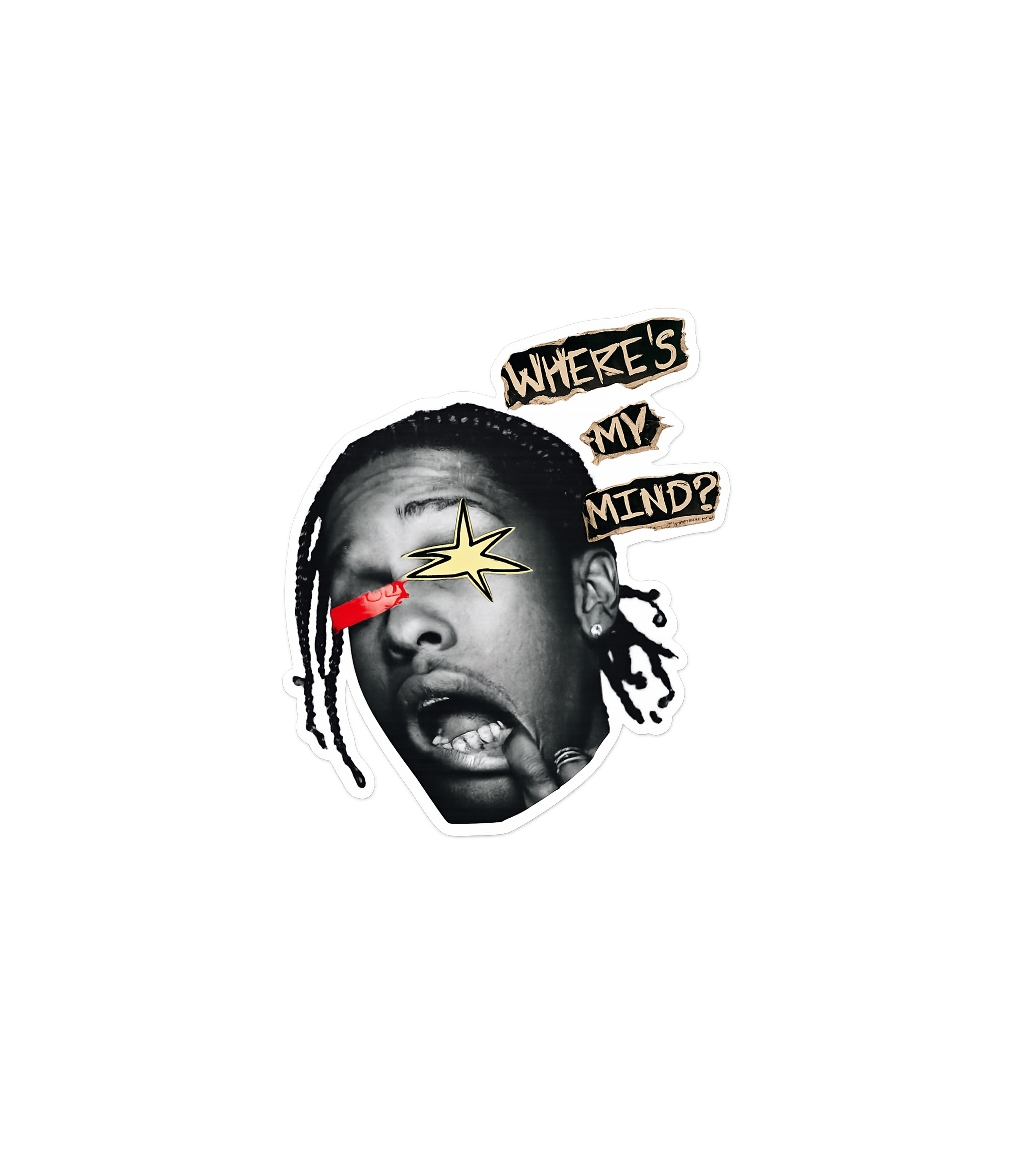 Where's My Mind A$AP Rocky Sticker