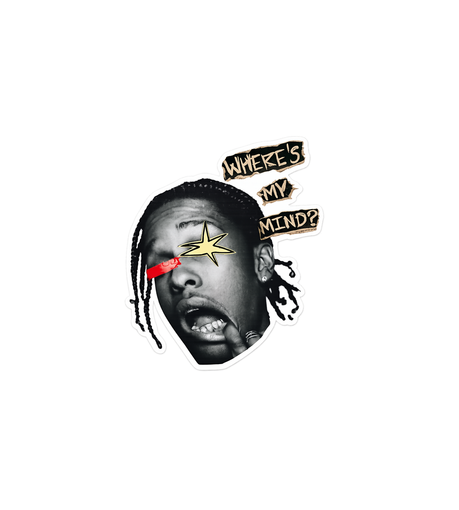 Where's My Mind A$AP Rocky Sticker