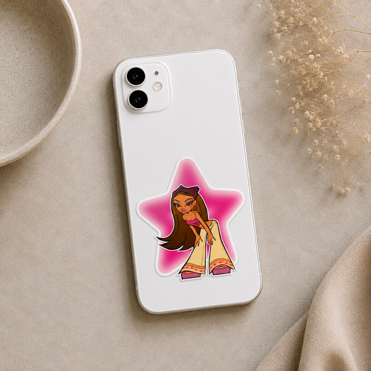 Y2K Fashion Girl Sticker