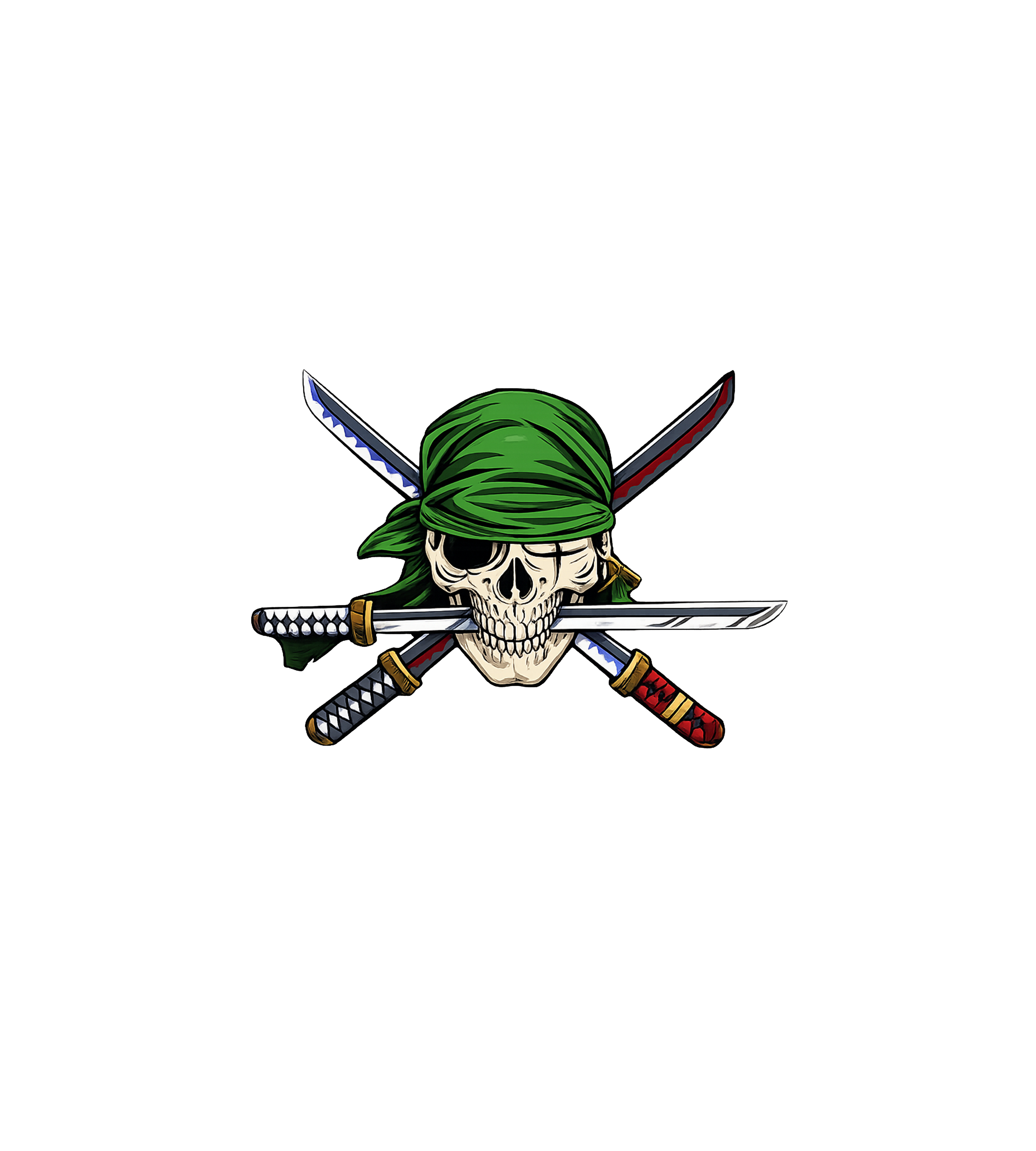 Zoro Skull & Swords Sticker