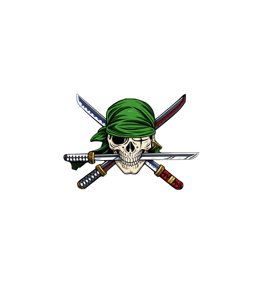 Zoro Skull & Swords Sticker