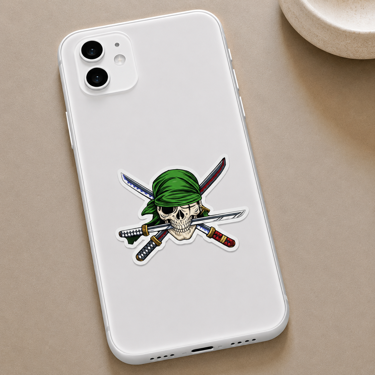 Zoro Skull & Swords Sticker