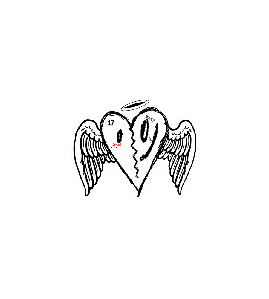 XXXTentacion Broken Heart Sticker